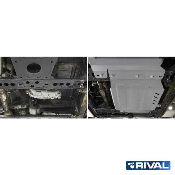 Plaque de protection de la boîte de transfert Mercedes-Benz X-Class 2017-;  Nissan Navara (Frontier) 2010-2015; 2014-2021; 3 l. / diesel; 4 l. / essence; 2,3 l. / diesel