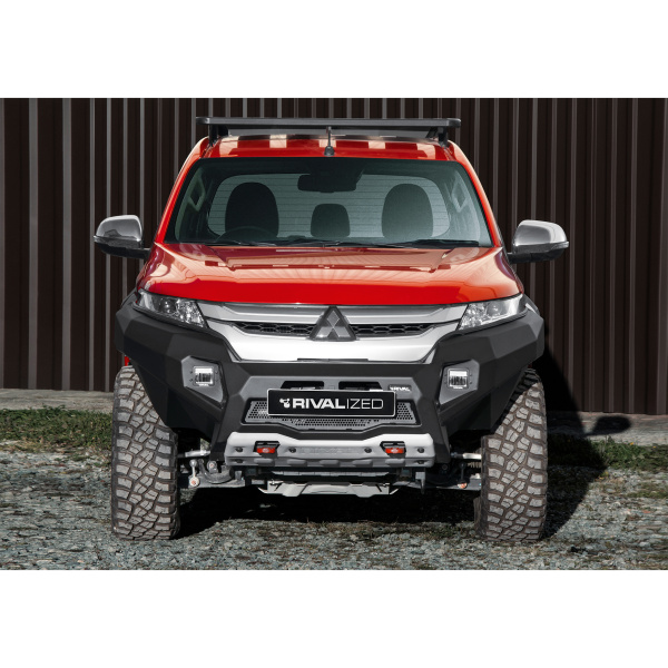 Parachoques RIVAL con luces LED para Mitsubishi L200 2018-2023; 