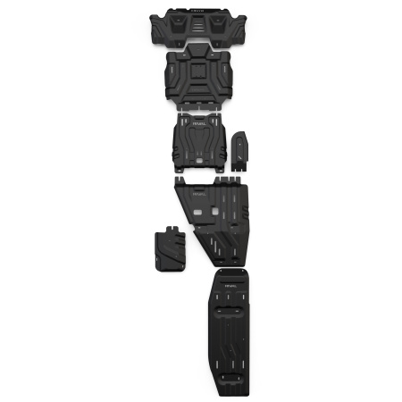 Skid Plate Set (Radiator, Engine, Gearbox, Transfer Case, Fuel Tank) Toyota Hilux 2025-; 2,8 l. / diesel / 48V