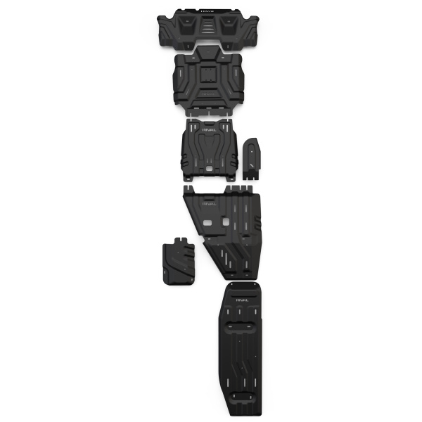 Skid Plate Set (Radiator, Engine, Gearbox, Transfer Case, Fuel Tank) Toyota Hilux 2025-; 2,8 l. / diesel / 48V