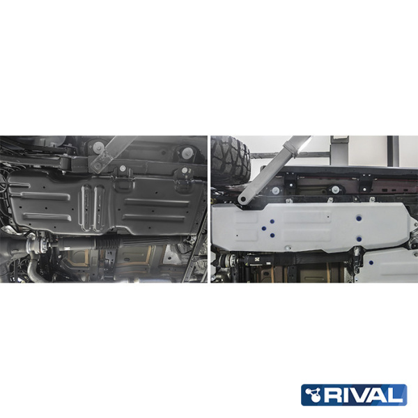 Fuel Tank Protection Plate Jeep Wrangler 2017-2021; 2021-; 2 l. / gasoline; 3,6 l. / gasoline; 2,2 l. / diesel