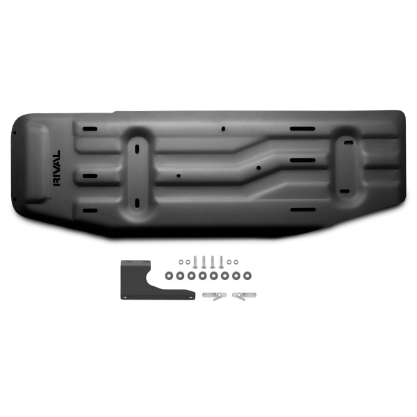 Fuel Tank Protection Plate Toyota Hilux 2015-2020; 2020-2025; 2025-; 2,7 l. / gasoline; 2,4 l. / diesel; 2,8 l. / diesel; 2,8 l. / diesel / 48V