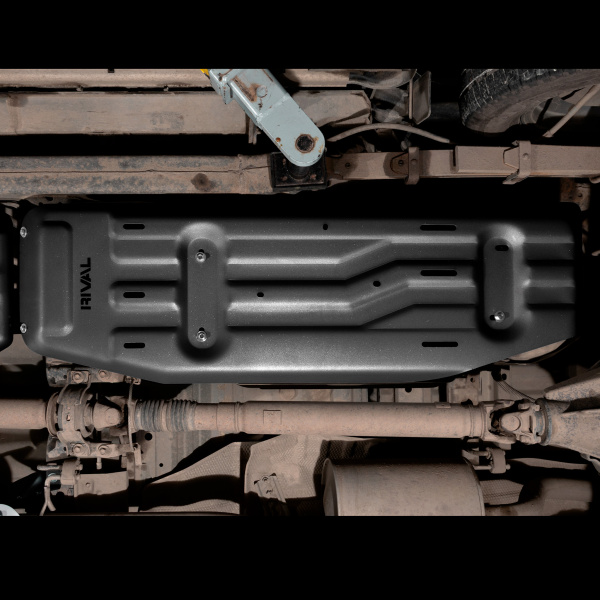 Fuel Tank Protection Plate Toyota Hilux 2015-2020; 2020-2025; 2025-; 2,7 l. / gasoline; 2,4 l. / diesel; 2,8 l. / diesel; 2,8 l. / diesel / 48V