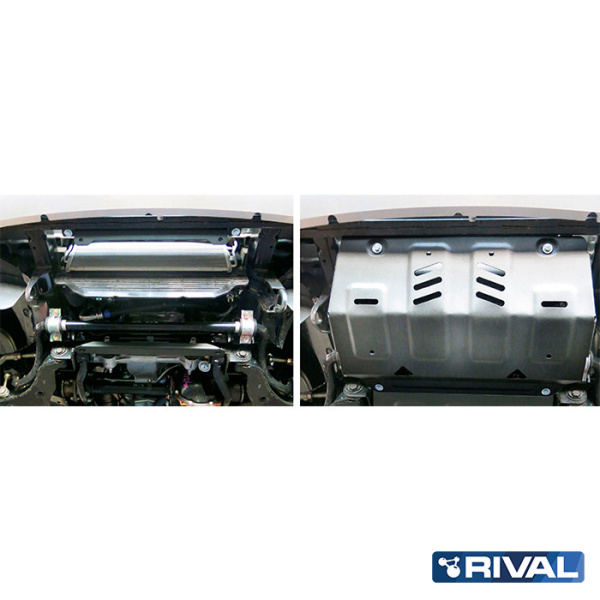 Radiator Protection Plate Fiat Fullback 2016-2020;  Mitsubishi L200 2015-2019; 2018-2023; Pajero Sport 2016-2021; 2021-; 2,4 l. / diesel; 3 l. / gasoline