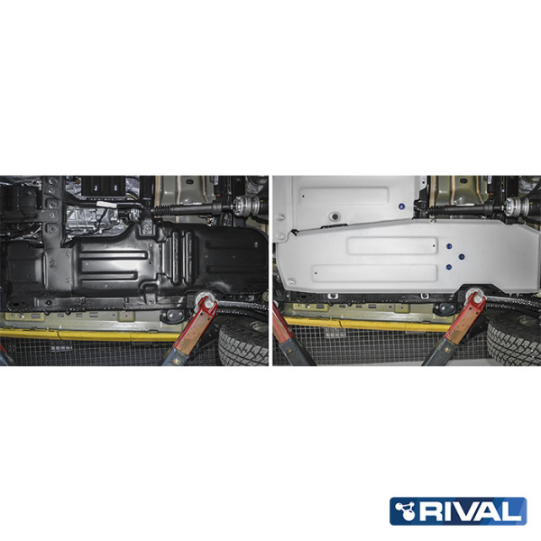 Fuel Tank Protection Plate Jeep Wrangler 2017-2021; 2 l. / gasoline; 3,6 l. / gasoline; 2,2 l. / diesel