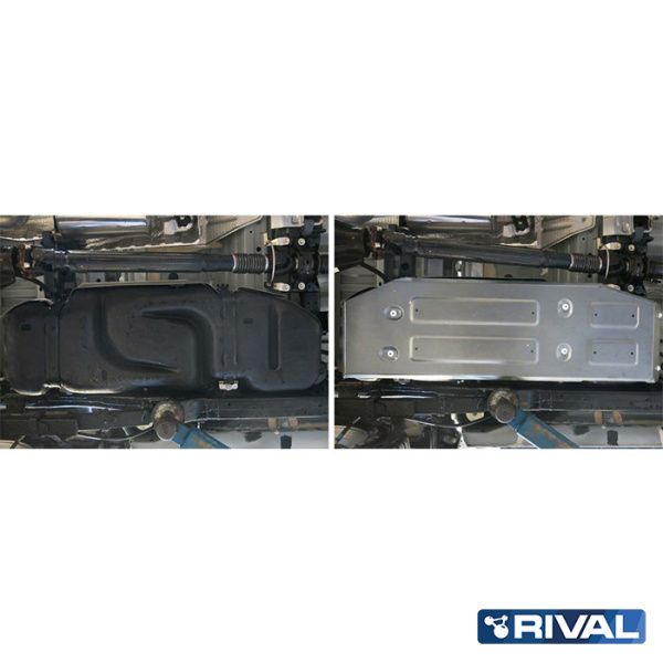 Fuel Tank Protection Plate Toyota Hilux 2015-2020; 2018-2020; 2021-; 2,4 l. / diesel; 2,8 l. / diesel